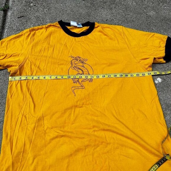 Yellow dragon y2k style top tee - Picture 2 of 3